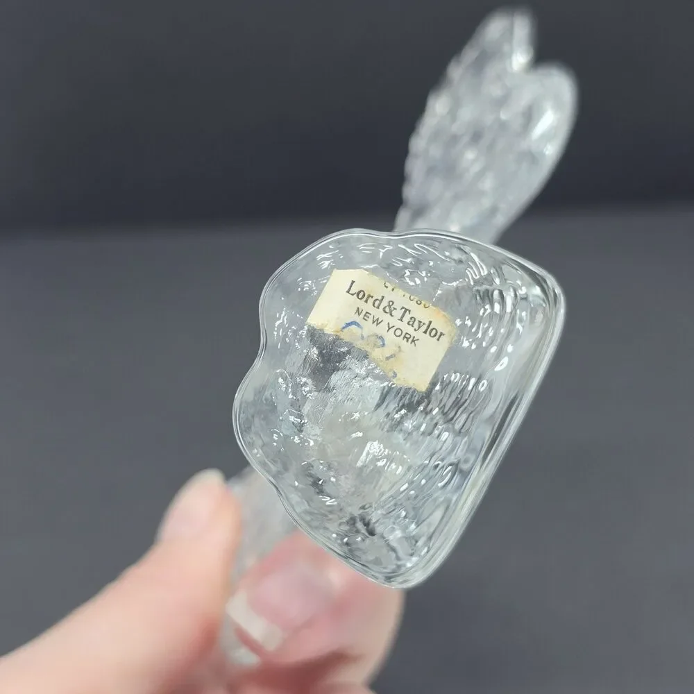 VTG Kosta Boda Swedish Art Glass Textured Angel Figurine By Bertil Vallien 5½